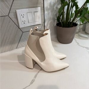 Elegant White Ankle Boots